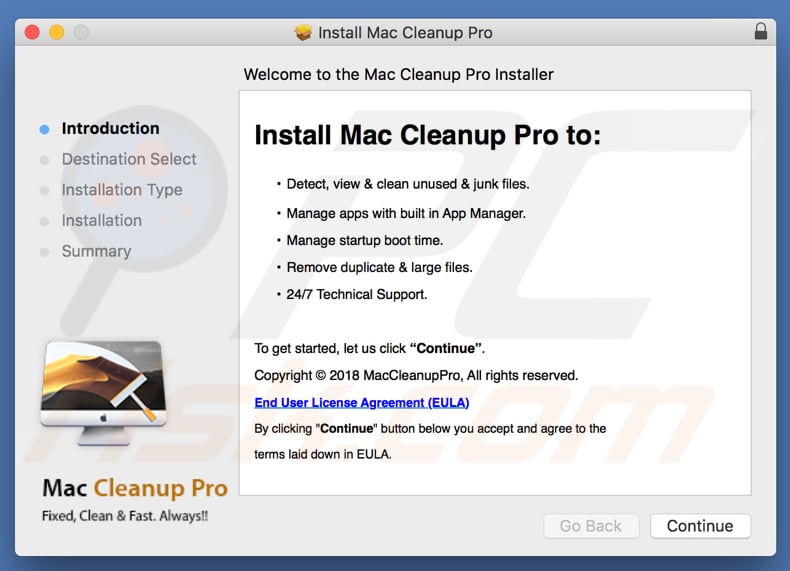 mac cleanup pro installer