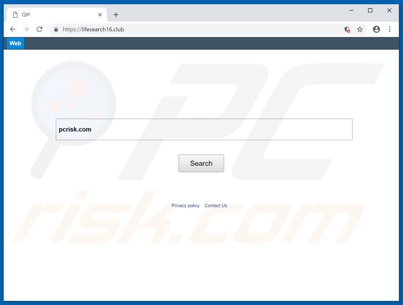 lifesearch16.club browser hijacker