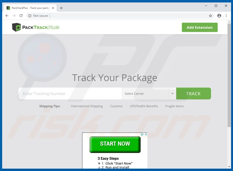 PackTrackPlus adware
