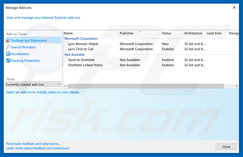 Removing pushmeandtouchme.info ads from Internet Explorer step 2