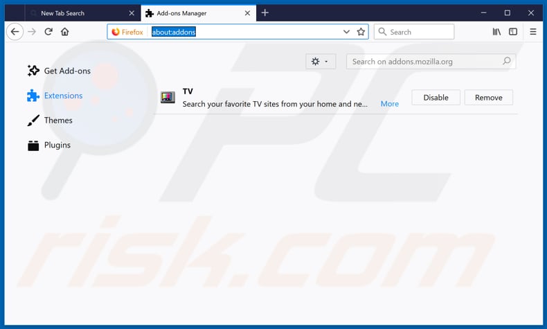 Removing search.hyourtelevisionnow.com related Mozilla Firefox extensions