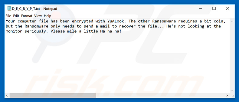 YuALook decrypt instructions