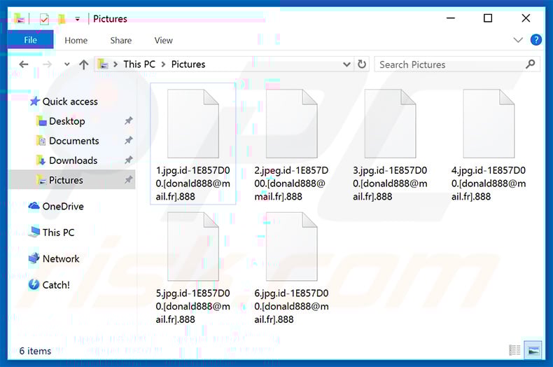 Files encrypted by 888 (.888 extension)