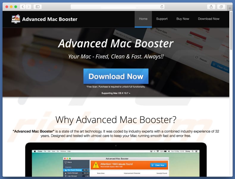 Advanced Mac Booster scam