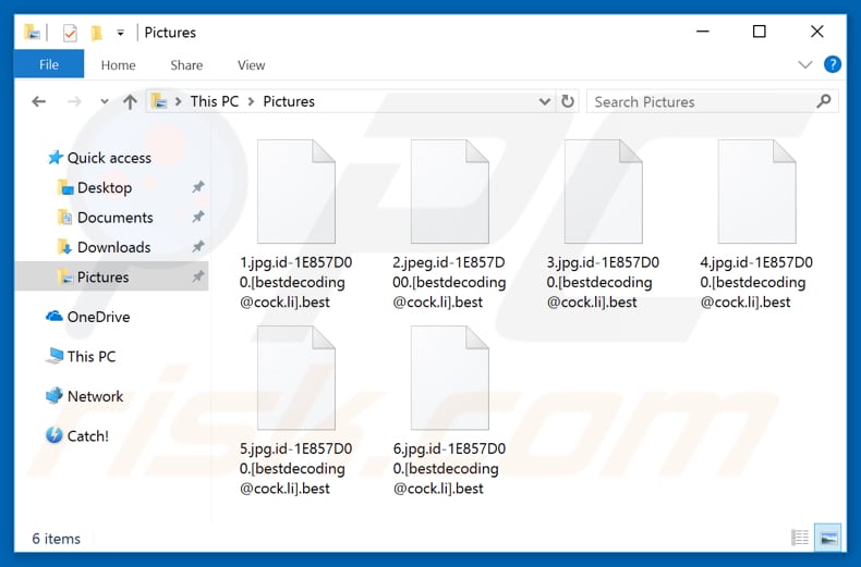 Files encrypted by .Best