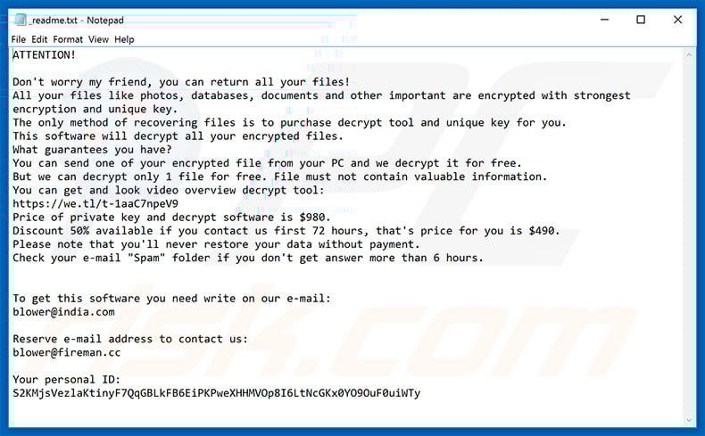.blower decrypt instructions