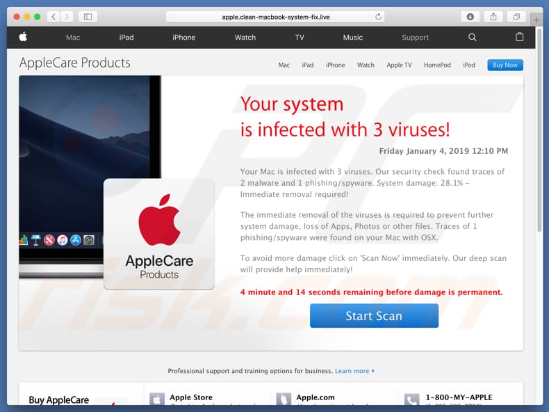 Clean-macbook-system-fix.live scam