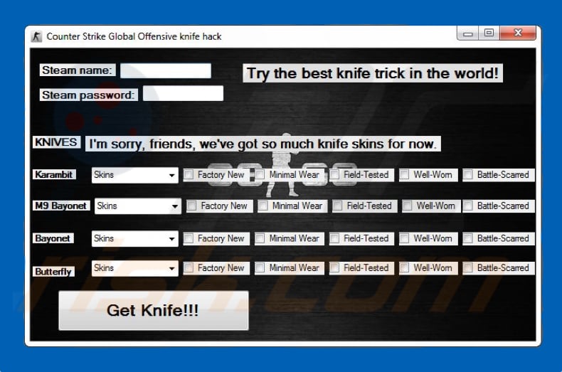 Counter-Strike GO Virus malware