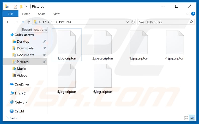 Files encrypted by Cripton