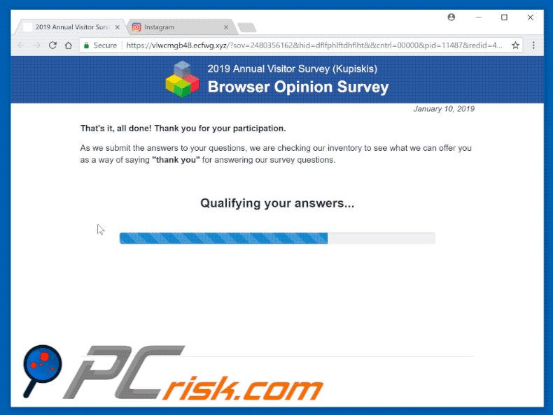 Dear Browser User scam gif