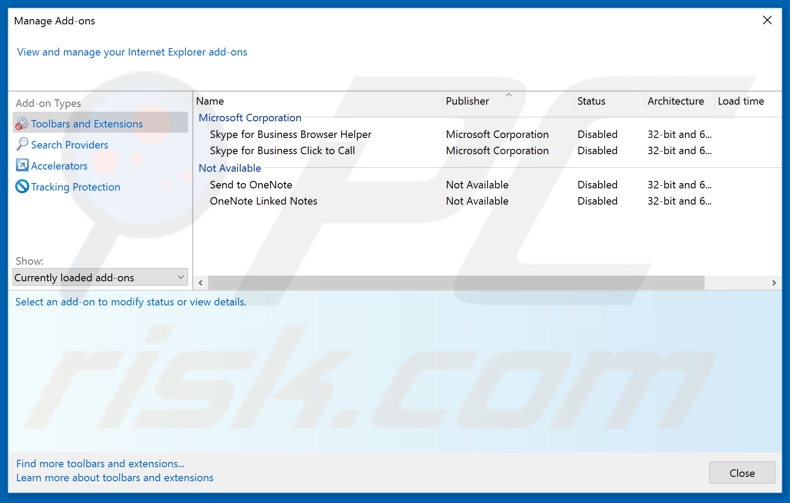Removing search.hfastpackagetracker.net related Internet Explorer extensions