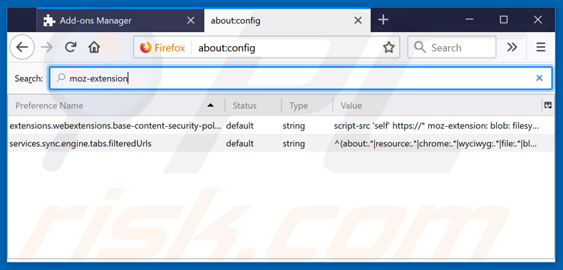 Removing getofficex.org from Mozilla Firefox default search engine