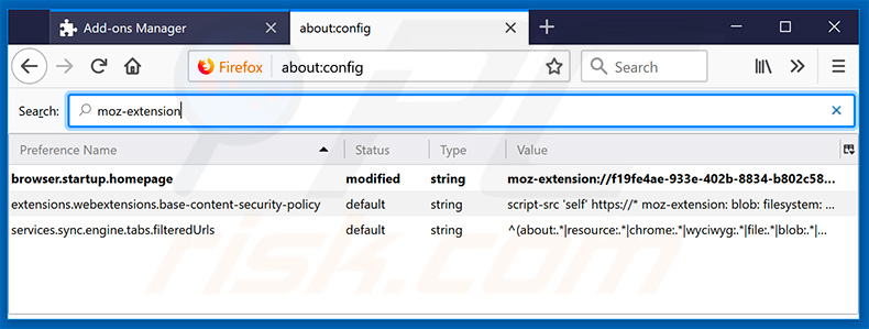 Removing search.hmyeasytemplates.com from Mozilla Firefox default search engine