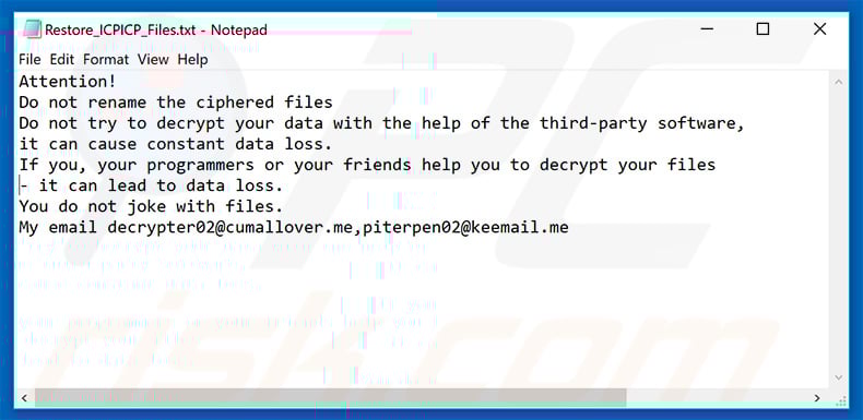 ICP decrypt instructions