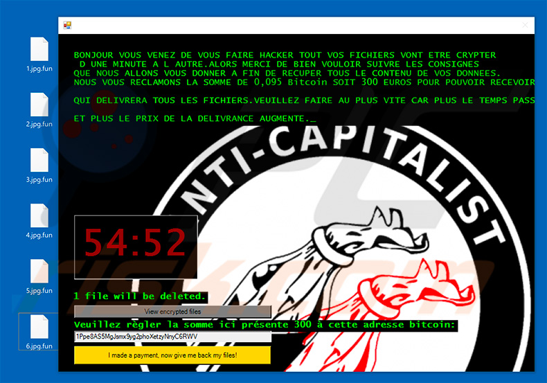 Anti-Capitalist Jigsaw ransomware