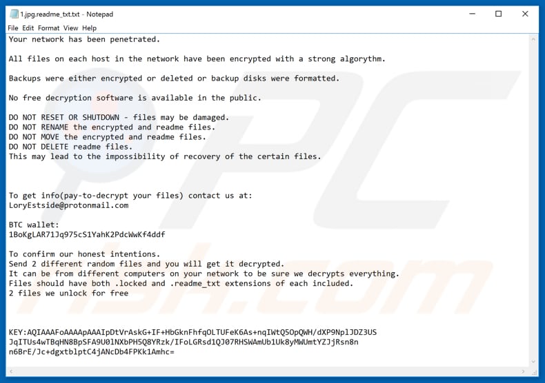 LoryEstside decrypt instructions