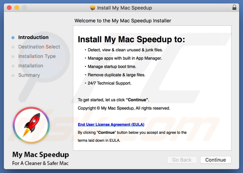 My Mac Speedup installer