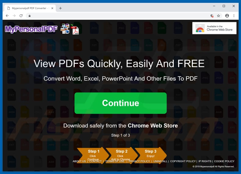 MyPersonalPDF adware