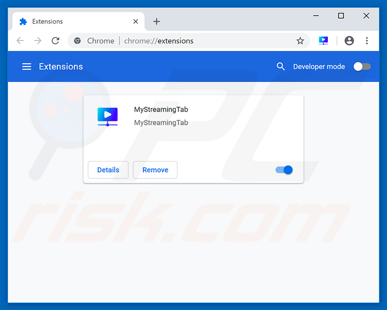 Removing mystreamingtab.com related Google Chrome extensions