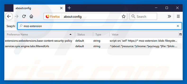 Removing mystreamingtab.com from Mozilla Firefox default search engine