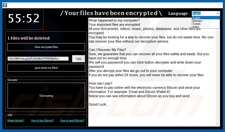 Oscar Venom decrypt instructions