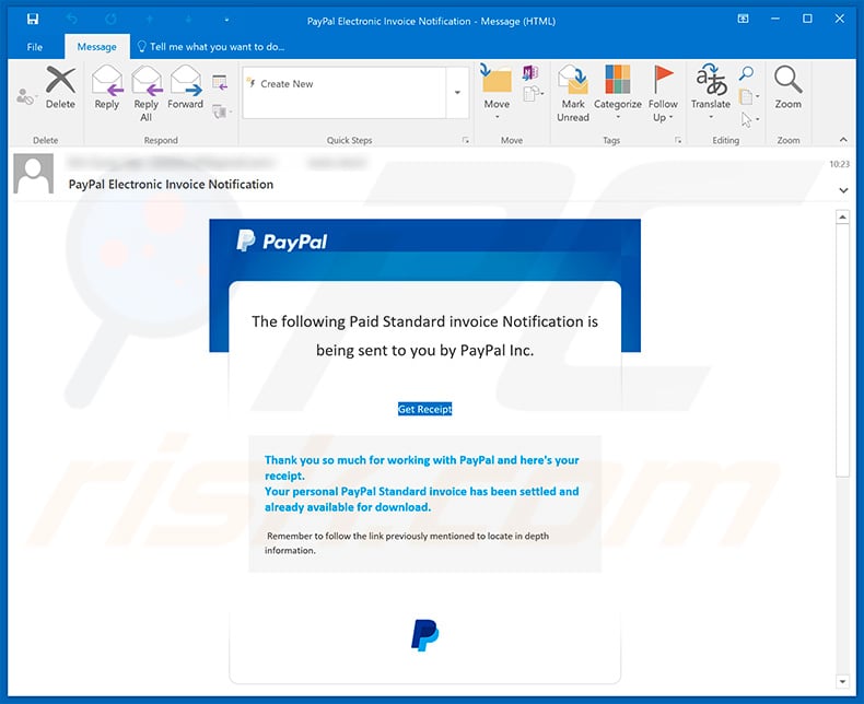 PayPal Email Virus