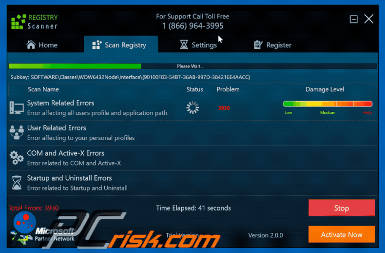 Registry Scanner unwanted app GIF