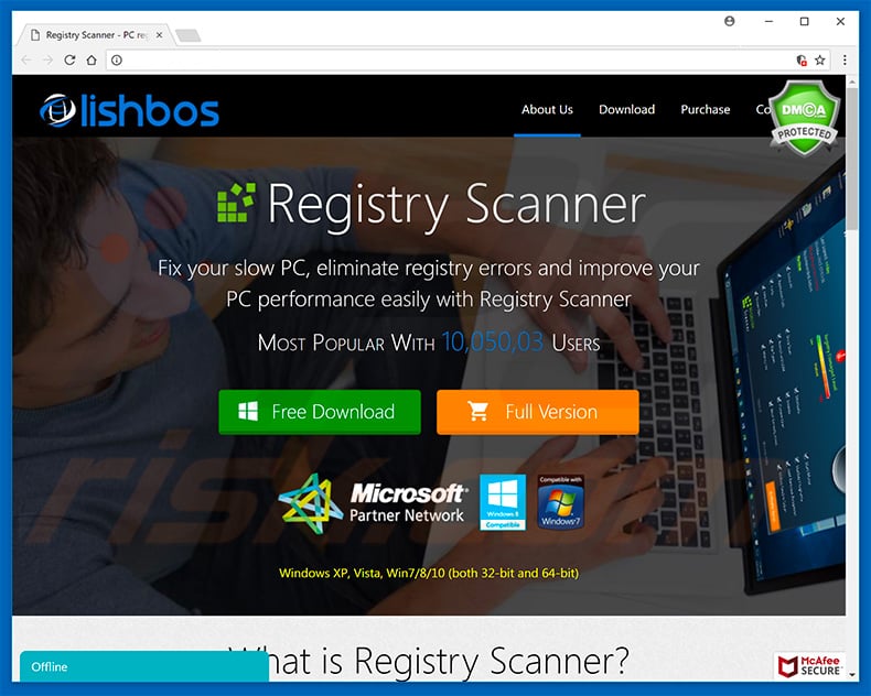 Registry Scanner unwanted application