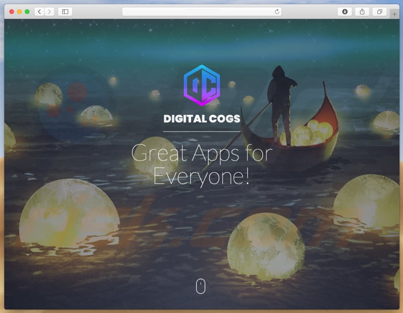 Dubious website used to promote search.cogs.digital