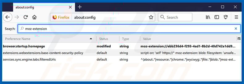 Removing search.searchfch.com from Mozilla Firefox default search engine