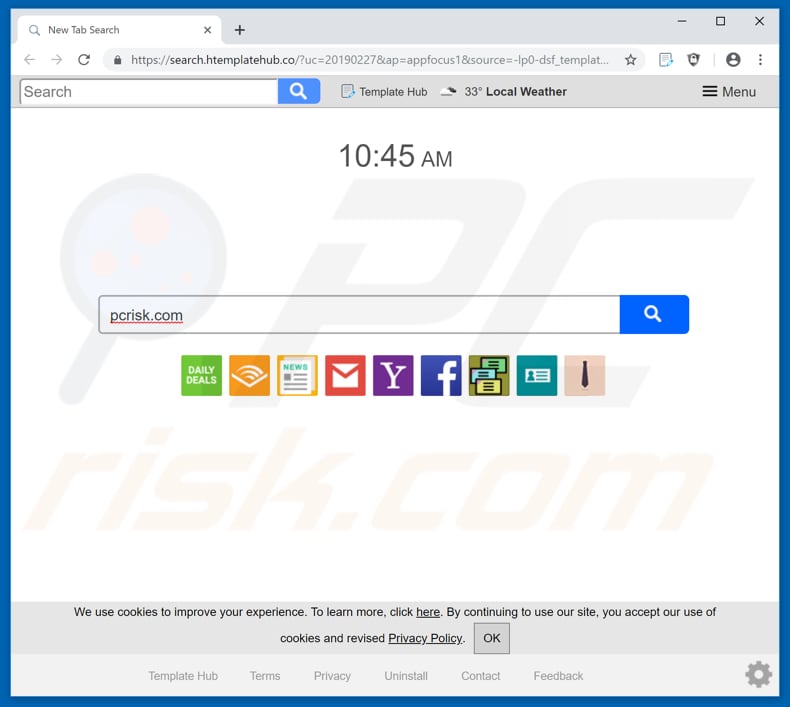 search.htemplatehub.co browser hijacker