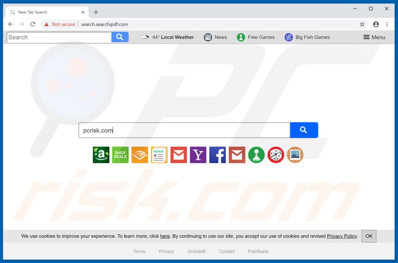Search.searchipfd.com browser hijacker
