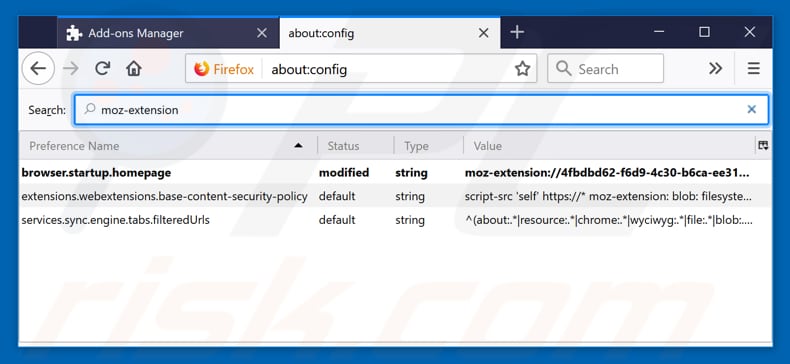 Removing search.searchm3w1.com from Mozilla Firefox default search engine