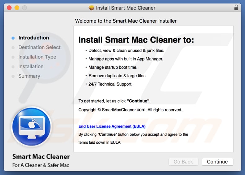 Smart Mac Cleaner installer