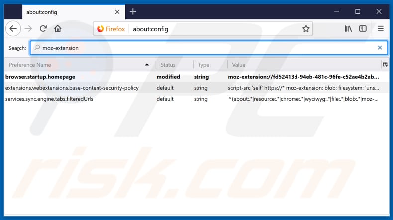 Removing search.htheweathercenter.org from Mozilla Firefox default search engine