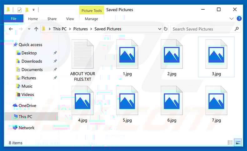 Files encrypted by VegaLocker
