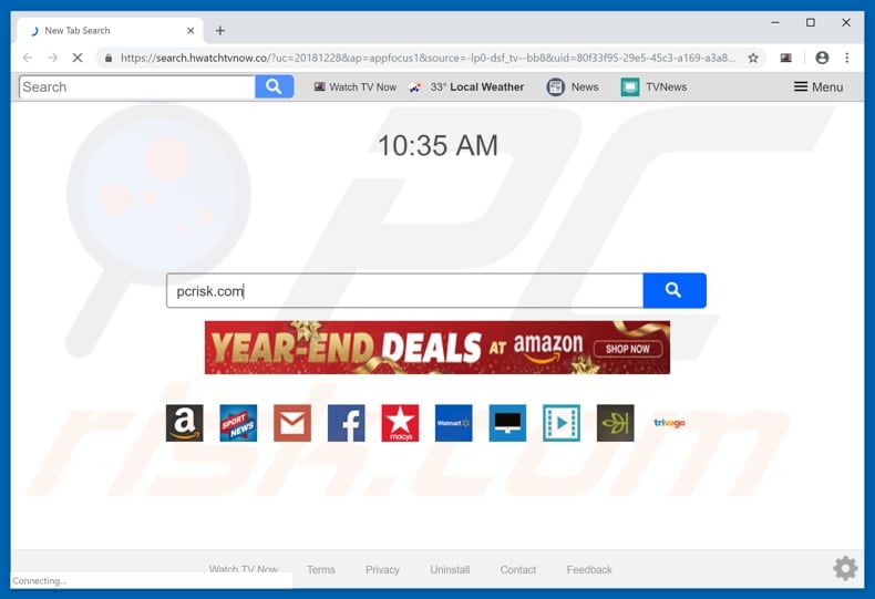 search.hwatchtvnow.co browser hijacker