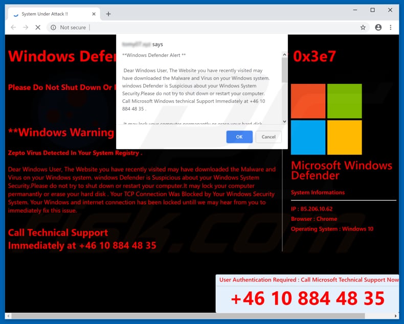 Windows Defender POP-UP Scam - Removal and recovery steps (updated)