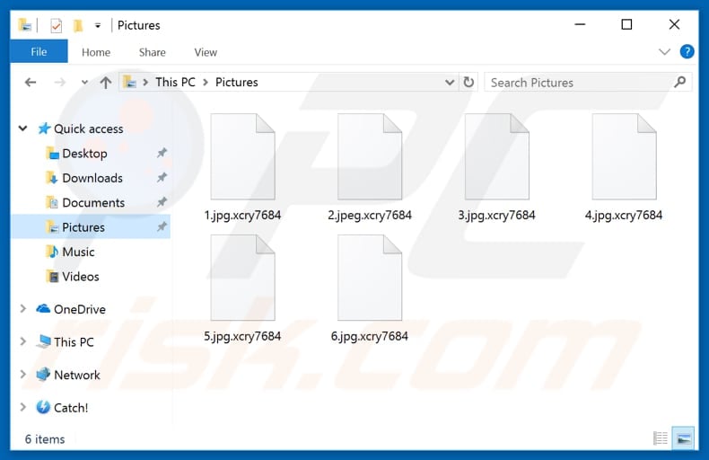 Files encrypted by XCry