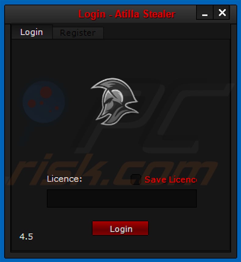 atilla stealer login dashboard