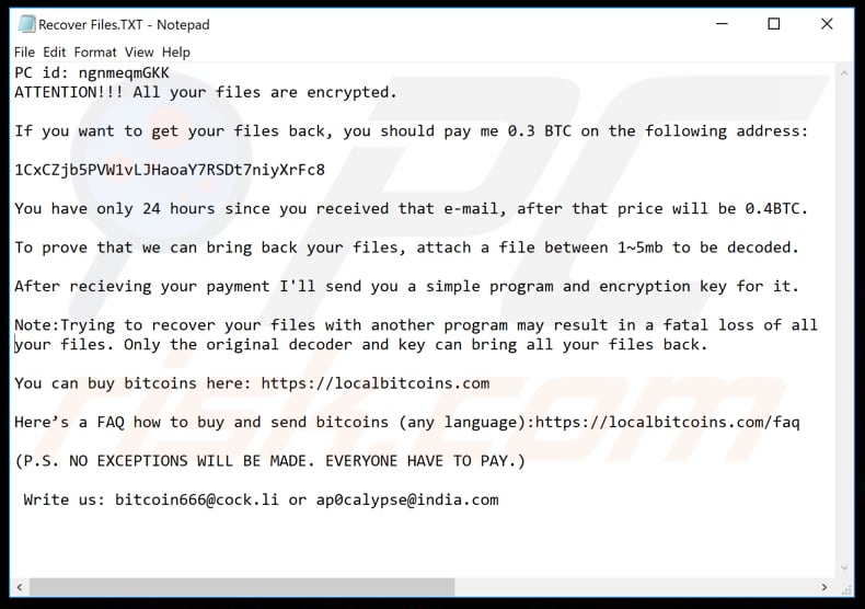 bitcoin666 decrypt instructions