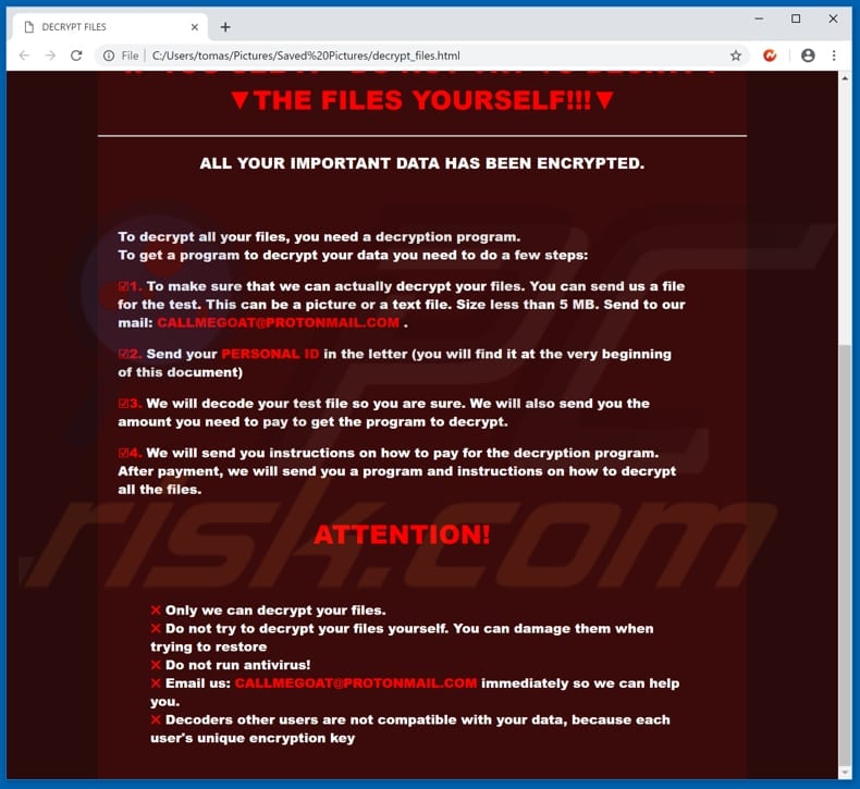 second screenshot of cmg ransomware html file