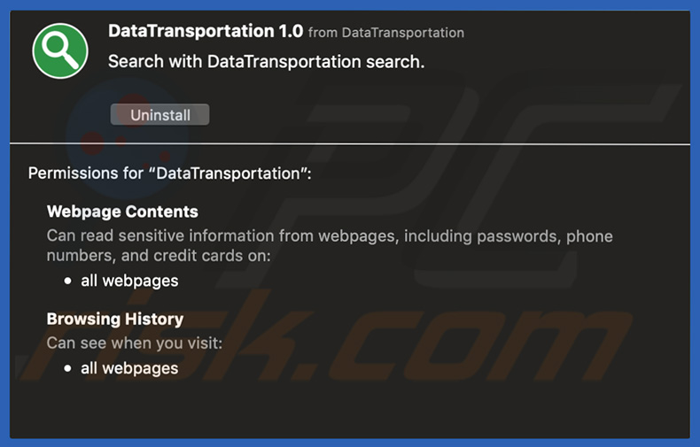 DataTransportation scam