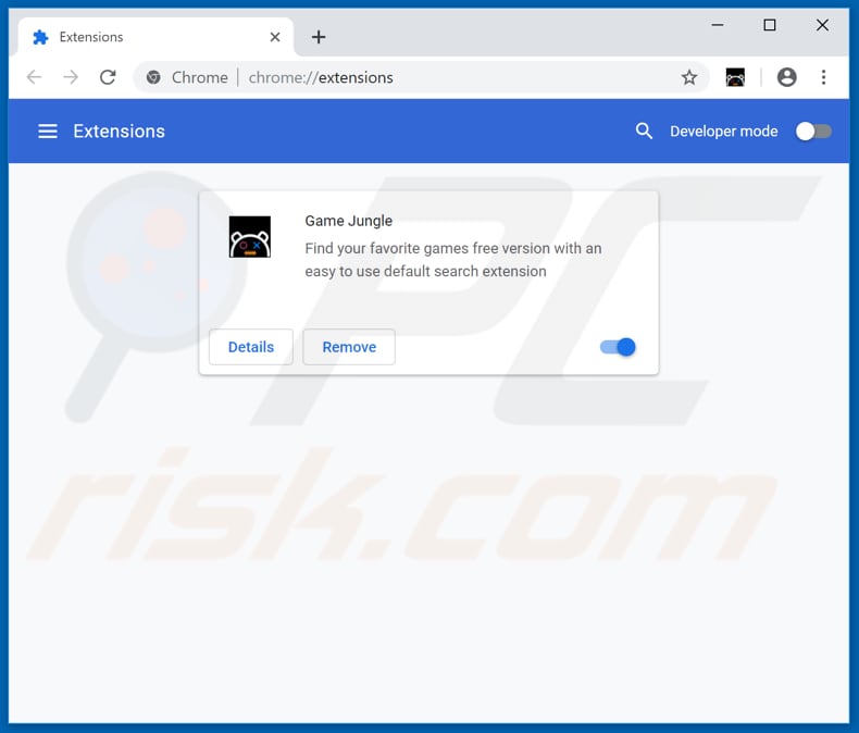 Removing feed.game-jungle.com related Google Chrome extensions