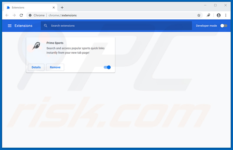 Removing search.hprimesports.co related Google Chrome extensions