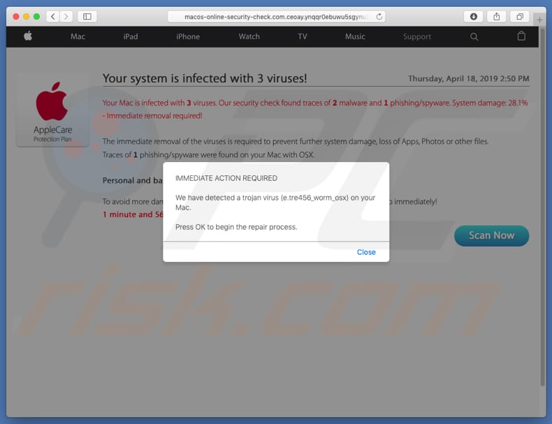 macos-online-security-check[.]com  scam