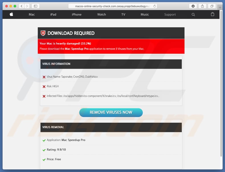 macos-online-security-check[.]com fake scan results