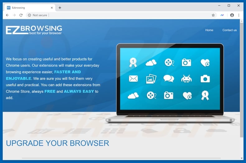 Website used to promote New Browse browser hijacker