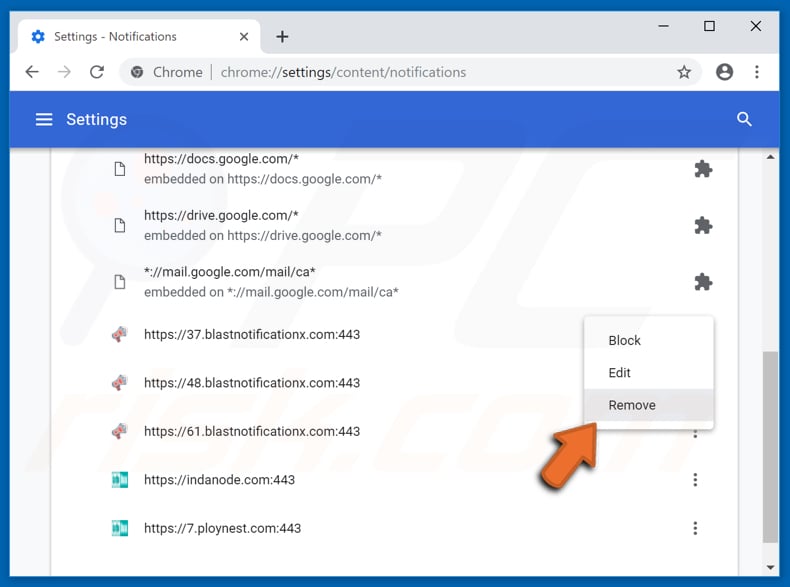 zakázat vyskakovací oznámení ve webovém prohlížeči Google Chrome