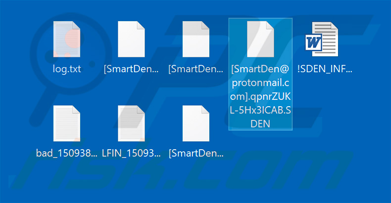 Files encrypted by SDEN